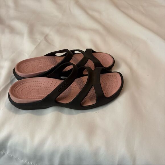 CROCS Women's Sandals in Pink and Brown - Picture 11 of 15